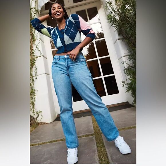 American Eagle Outfitters Denim - EXCELLENT CONDITION WOMEN’S SIZE 14 AMERICAN EAGLE STRETCH 90’S STRAIGHT JEANS